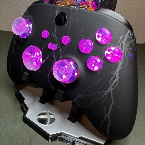 Microsoft Xbox Premium Custom Modded Controller with LEDs “Lightning” - Picture 3 of 5